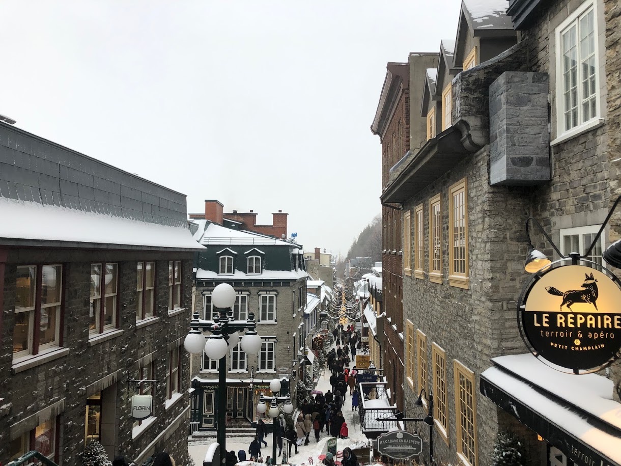 Petit Champlain district, Quebec City, Quebec, Canada