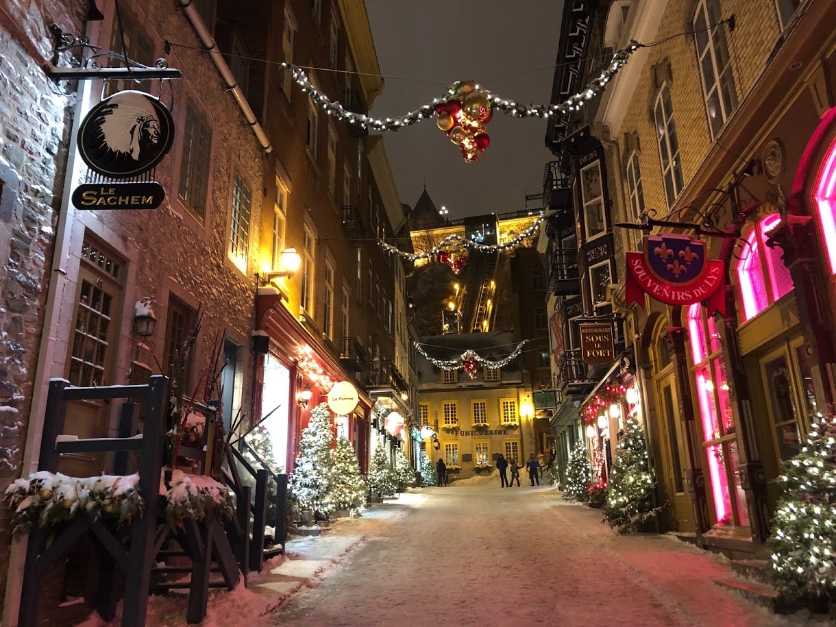 Petit Champlain district, Quebec City, Quebec, Canada